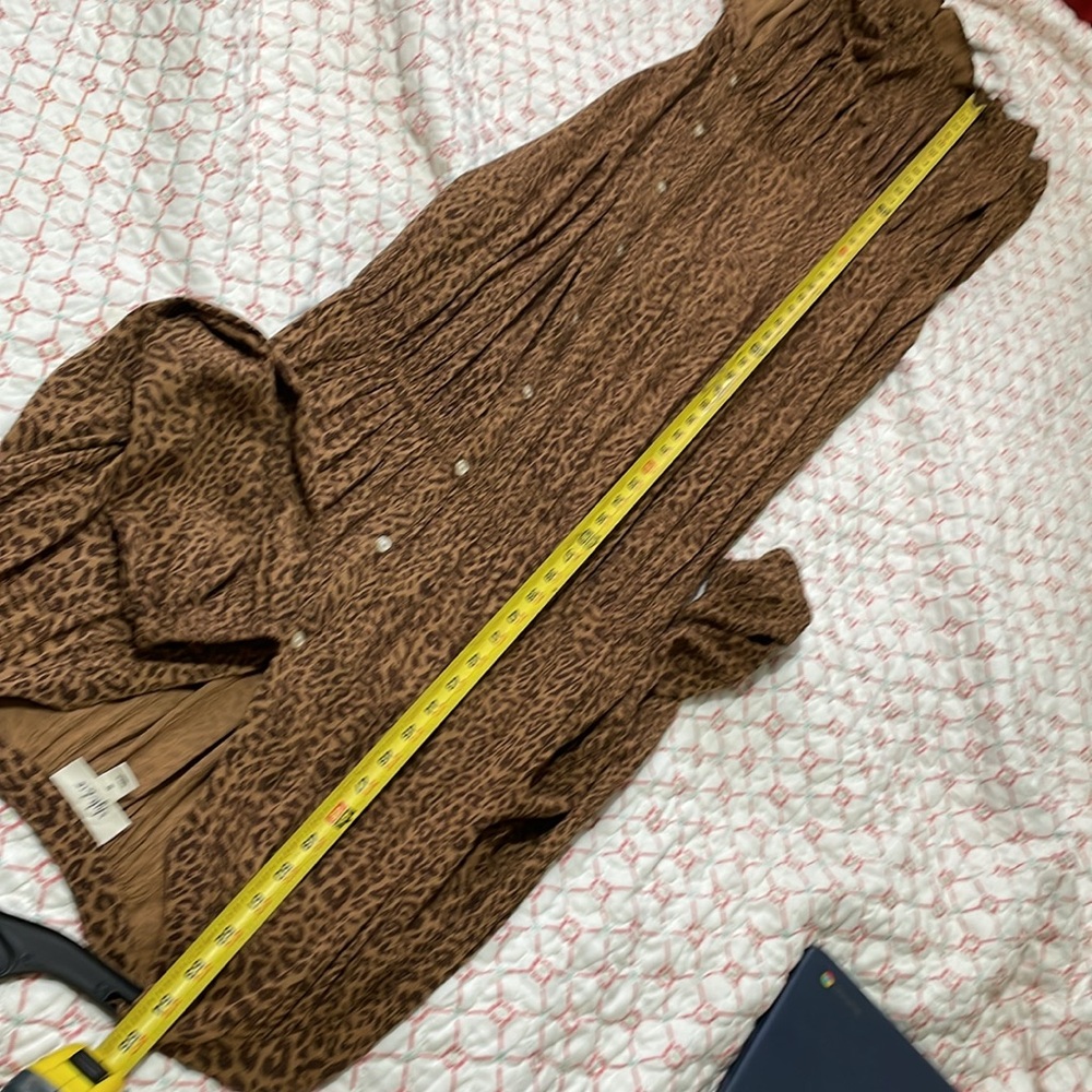 Styling code, leopard print tiered button front d… - image 10